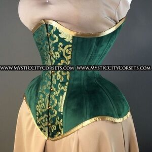 Green and Gold Shapewear Corset